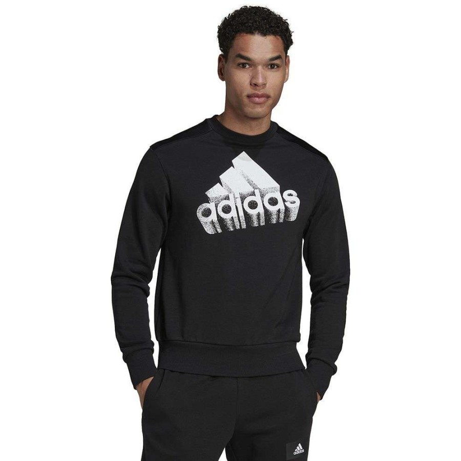 Clothing * | Men'S Adidas Essentials Brand Love Sweatshirt Black