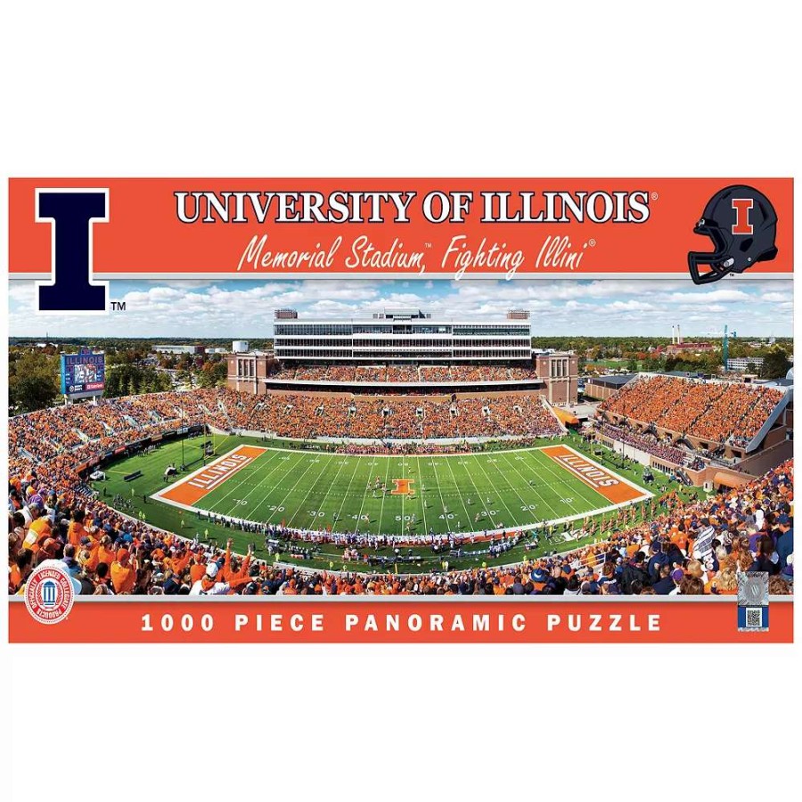 Toys * | Illinois Fighting Illini 1000-Pc. Panoramic Puzzle