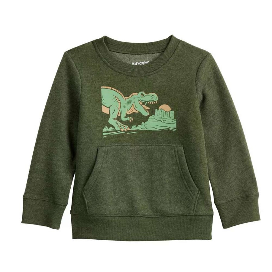 Clothing * | Kids 4-12 Jumping Beans Adaptive Easy Dressing, Sensory Friendly, & Abdominal Access Fleece Sweatshirt