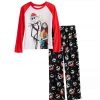 Clothing * | Girls 4-12 Jammies For Your Families The Nightmare Before Christmas Pajama Set