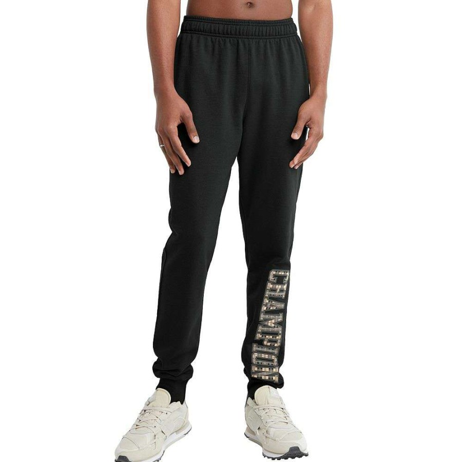 Clothing * | Men'S Champion Graphic Powerblend Fleece Joggers