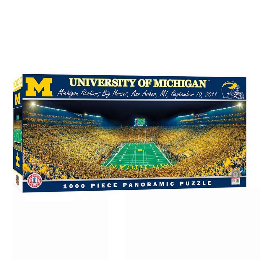 Toys * | Michigan Wolverines End Zone Panoramic 1000-Piece Puzzle