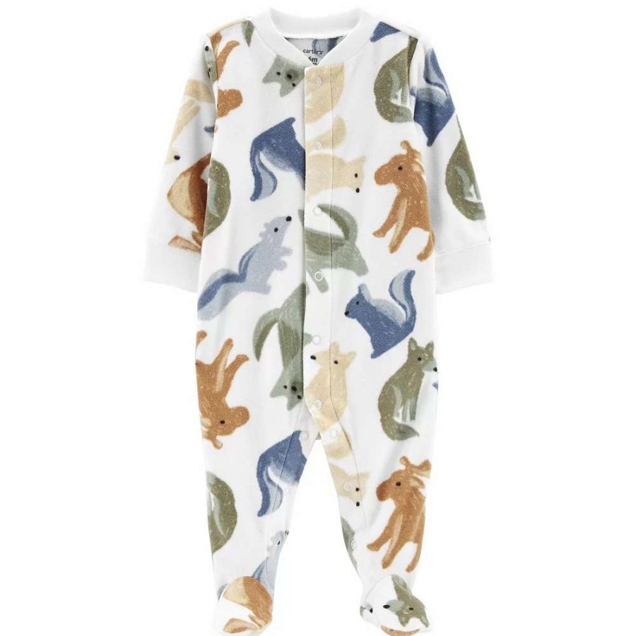 Clothing * | Baby Carter'S Animals Fleece Sleep & Play