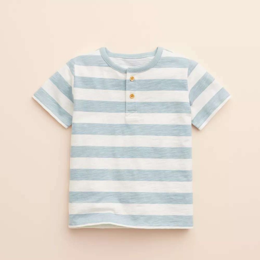 Clothing * | Baby & Toddler Little Co. By Lauren Conrad Organic Short-Sleeve Henley Tee