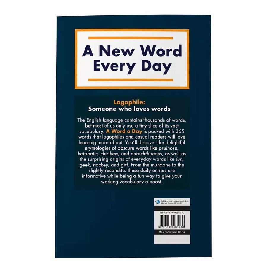 Books * | A Word A Day: A Daily Dictionary Of New And Unusual Words Book