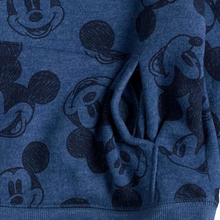 Clothing * | Kids 4-12 Disney Mickey Mouse Adaptive Easy Dressing, Sensory Friendly, & Abdominal Access Sweatshirt By Jumping Beans