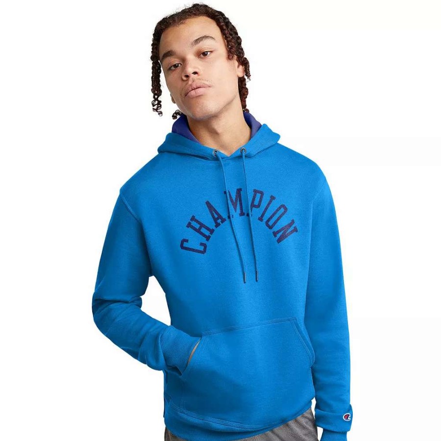 Clothing * | Men'S Champion Powerblend Fleece Hoodie