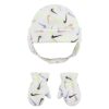 Accessories * | Toddler Nike Swoosh Allover Print Fleece Trapper Hat & Mittens Set