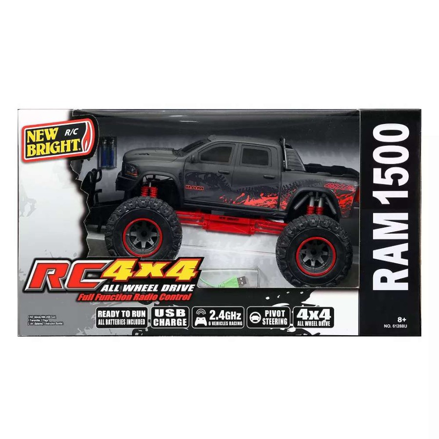 Toys * | New Bright 1:12-Scale 4X4 Ram 1500 Rc Truck