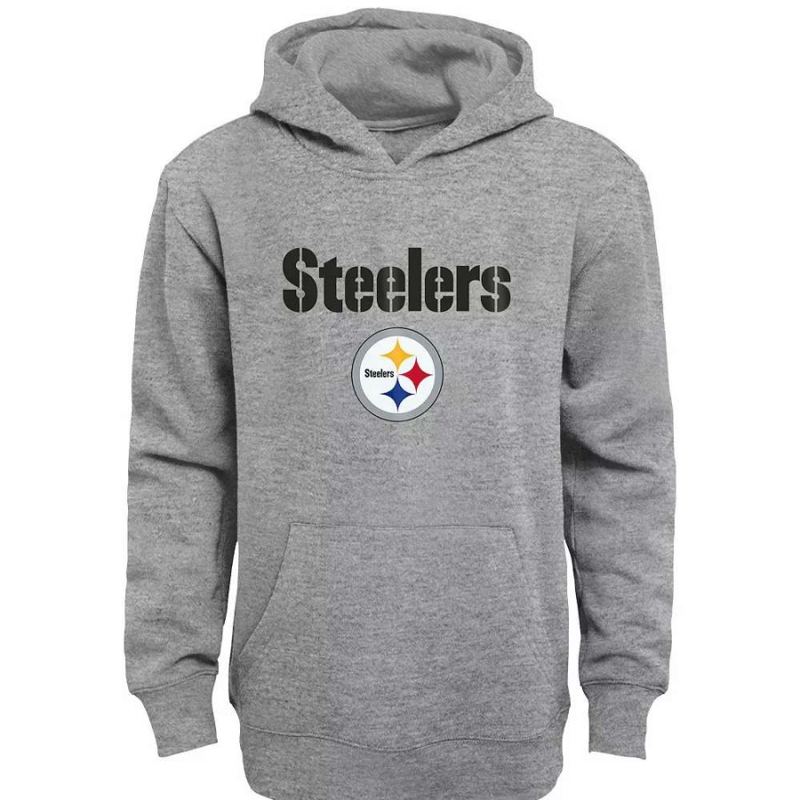 Clothing * | Kids 7-20 Pittsburgh Steelers Team Pride Fleece Hoodie